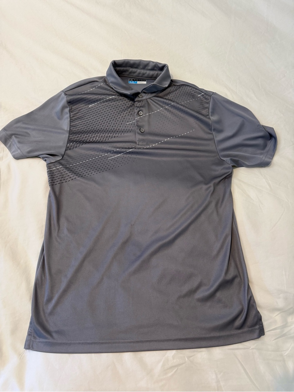 PGA Tour Gray Short-Sleeve Performance Polo